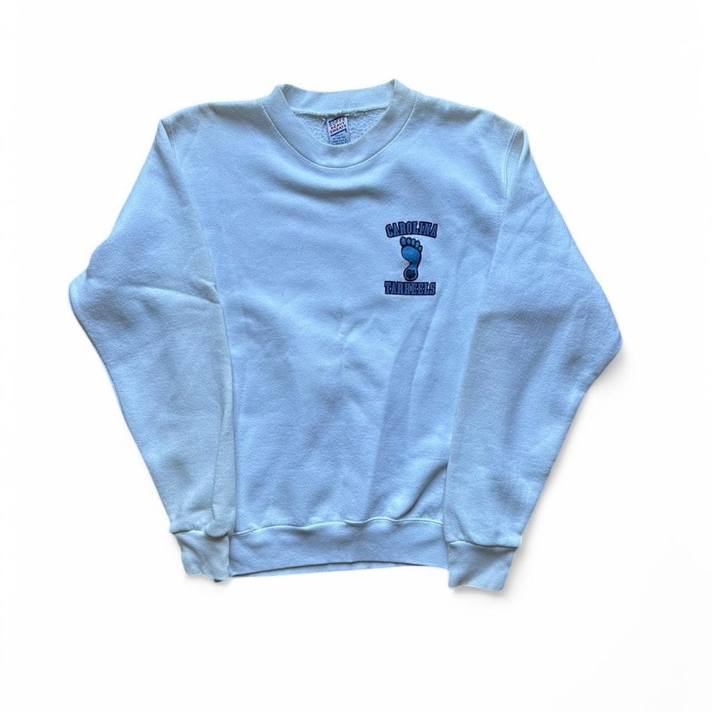 80’s white UNC Crewneck Sweatshirt Classic Style